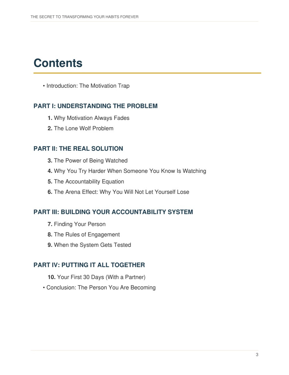 Table of Contents